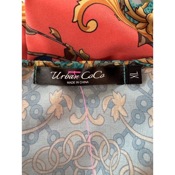 Urban CoCo Womens Boho Printed Tunic Size XL Polyester & Spandex Multicolor With - Picture 11 of 16